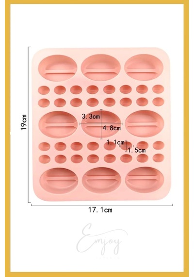 Yeni Büyük Ve Küçük Kahve Çekirdeği Silikon Buz Çikolata Şeker Jöle Kalıbı - 3d Silikon Kalıp Pembe