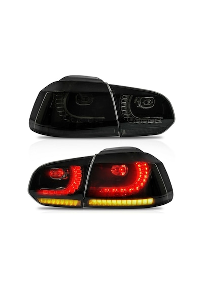 Volkswagen Golf 6 Mk6 R20 Led Stop 2009-2012 Dark Smoke