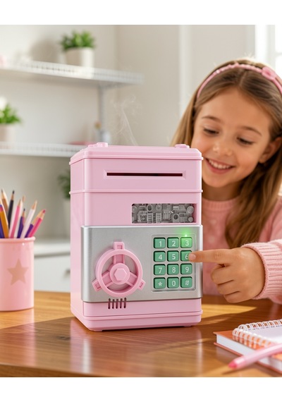 Şifreli Elektronik Kumbara Büyük Kapasiteli Uczzzsam53numberbank-28 Çok Renkli