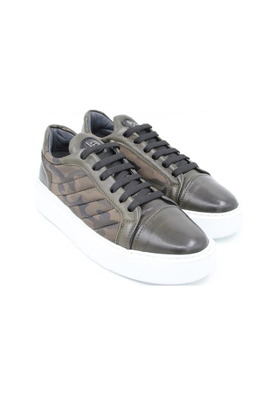 Luciano Bellini E3718 Erkek Casual Ayakkabı - Kamuflaj Desen Haki