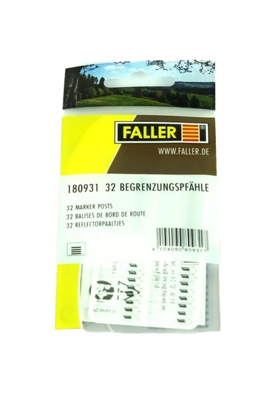 1/87 İşaretli Yol Kenarı Direği 32 Adet Maketi, Faller 180931