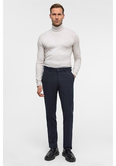 Süvari Lacivert Regular Armürlü Pantolon Pn2016600187-m09 Lacivert