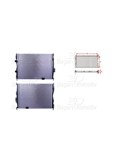 Su Radyatoru Brazıng Mt 590x448x26 -21400jd20a- Nıssan Qashqaı J10 1.6-2.0 07-13