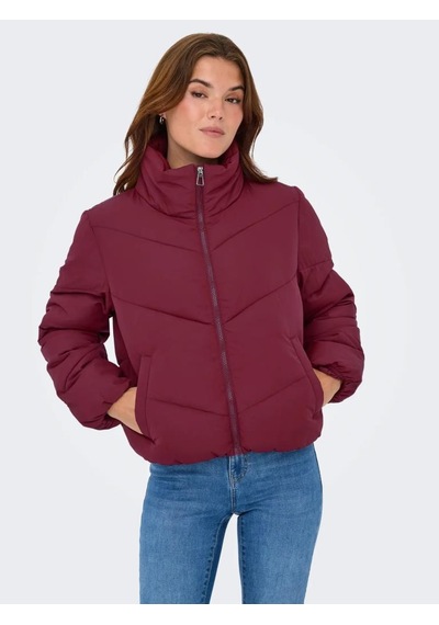 Only 15308639 Onlmaggı Cabernet Puffer Kadın Kıslık Mont Bordo