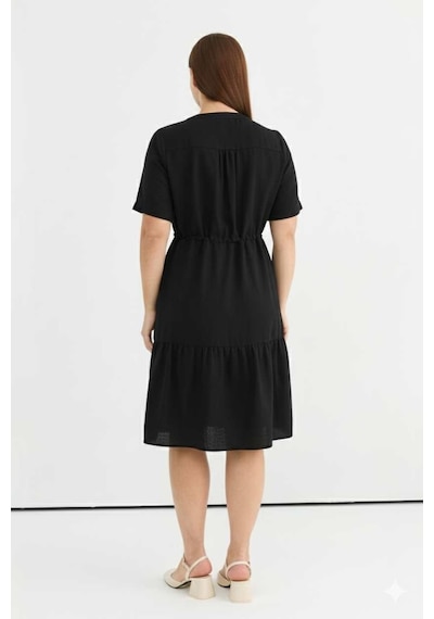 Selen Kadın Elbise 25ysl7600 Siyah
