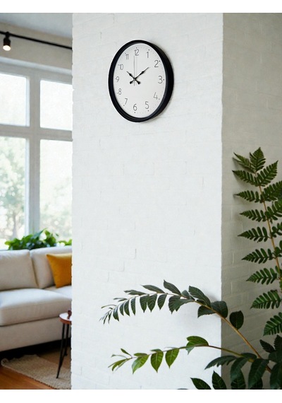 36 Cm Siyah Dekoratif Duvar Saati Diğer 76564693