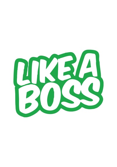 Like A Boss Araba Stickeri 17x17 Cm Yeşil