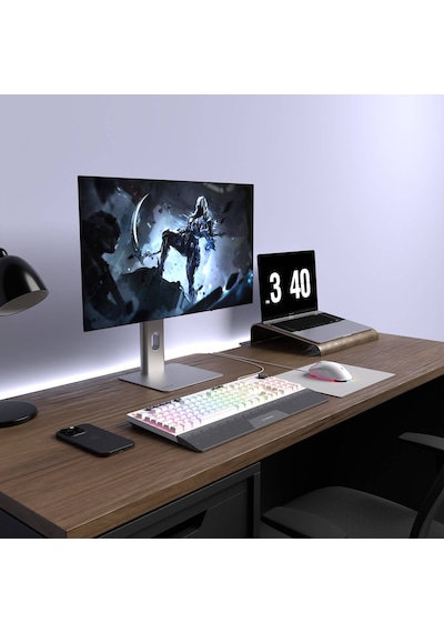 Gaming Oyuncu Klavye Mouse Set Eclıpse Beyaz Usb Rgb Aydınlatmalı Q Klavye Diğer