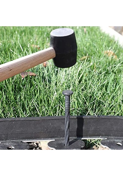 Aoipend 150'li Paket Plastik Kenar Çivisi, Spiral Naylon Peyzaj Çapa Çivileri, 20 Cm Bahçe Peyzaj Kazıkları, Çim Kaldırıcı Kenarı İçin Ot Bariyeri, Yapay Çim Siyah Sku: Smgstk3facd69adf