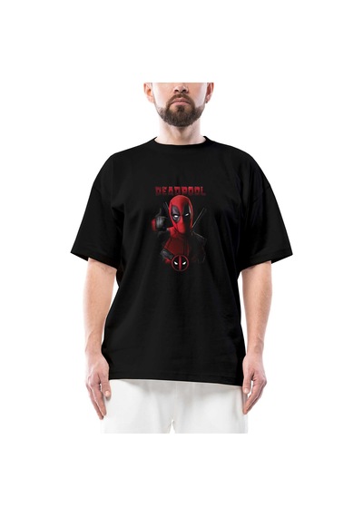 Deadpool Iıı Oversize Siyah Tişört