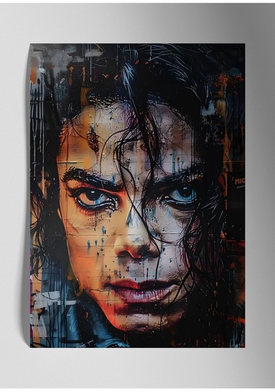 Metal Baskı Parlak Duvar Tablosu - Michael Jackson