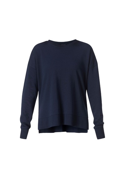 Sweaty Betty Sweaty Betty After Class Longline Sweatshir Kadın Mavi Sweatshirt 1085 Lacivert