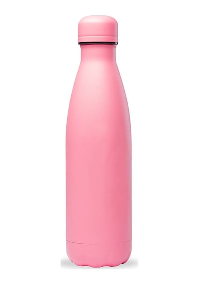 Qwetch QD3381 Sprey Desenli Isı Yalıtımlı 500 ML Termos - Pembe