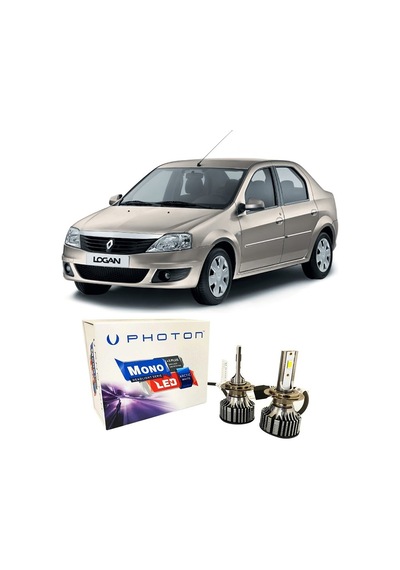 Dacia Logan Uzun + Kısa Far Ampulü H4 Mono Yeni Seri Beyaz 2004-2012
