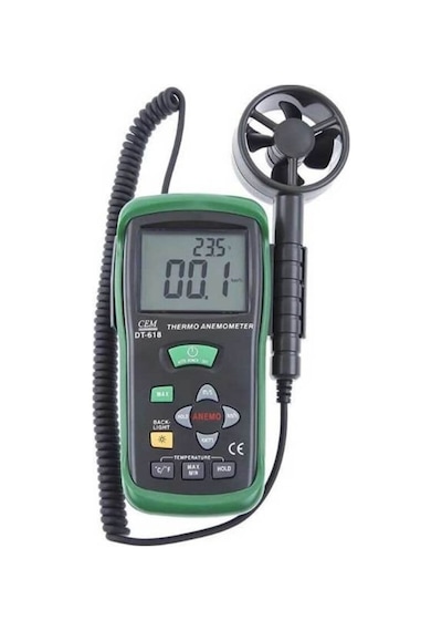 Cem Dt618 Rüzgar Hızı Ve Sıcaklık Ölçer Anemometre