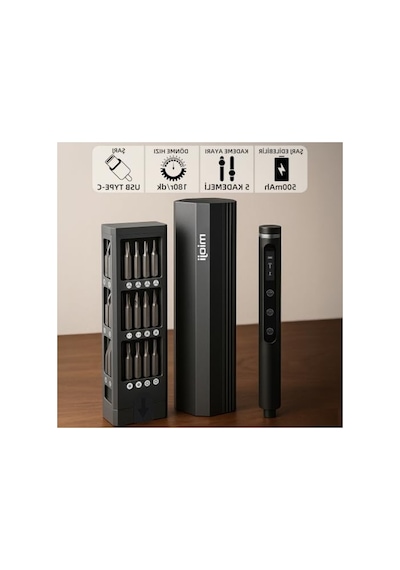 Şarjlı Tornavida Seti, 500mah, 180r/dk, 42 Parça