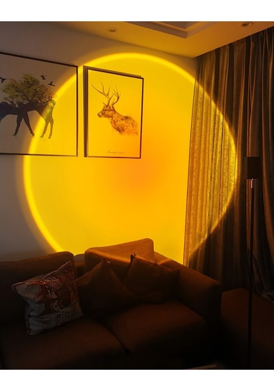 Dekoratif Ambiyans Ayaklı Işık Kaynağı Oval Işık Süzmesi K160H-Siyah