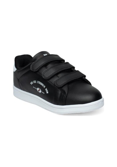 Row Milena 037-24 Deri Cırtlı Fashion Kadın Sneaker Siyah Beyaz Siyah