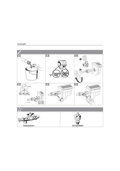 Honeywell V2000ebb15 Termostatik Vana Gövdesi 1/2' Köşe Tip
