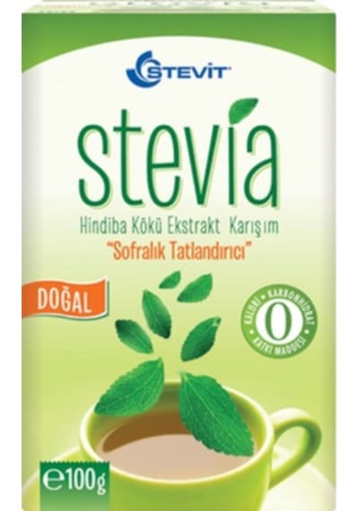 Stevit Stevia Hindiba Kökü Ekstrakt Karışım Tatlandırıcı Toz 2 x 100 G