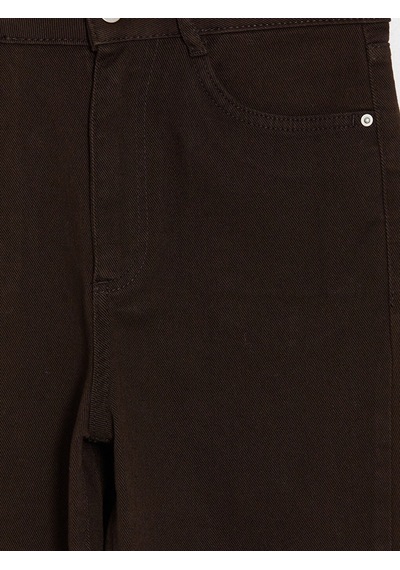 Lcw Comfort Kahverengi Straight Fit Kadın Jean Pantolon