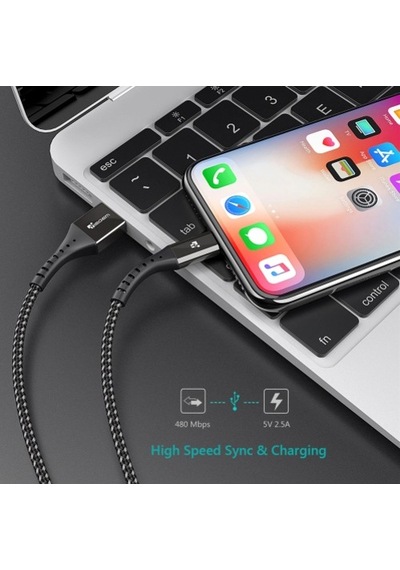 Tiegem Apple iPhone Uyumlu X8, 6, 6S, 5, 5S Usb Hızlı Cep Telefonu Şarj Kablos