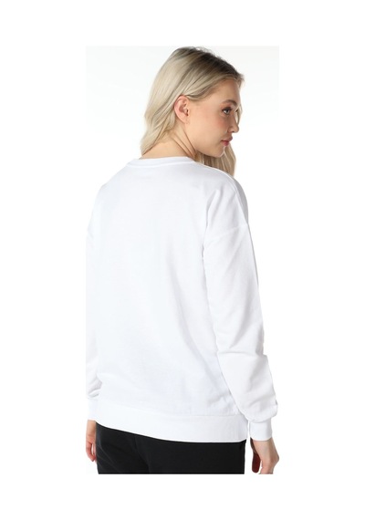 Defys Kadın Baskılı Sweat Beyaz - 499138804 Beyaz