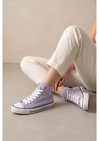 In Step Lena Mor Kanvas Bağcıklı Bilekli Kadın Converse