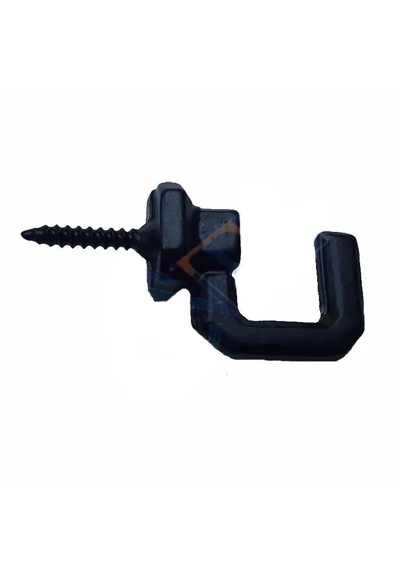 Vidalı Kanca, Askı Büyük - 15x23mm, Siyah - 100 Adet Çokrenkli
