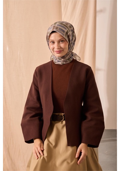Silk Home Soft Eşarp 73096-17 Vizon, Yeşil, İndigo, Koyu Vizon