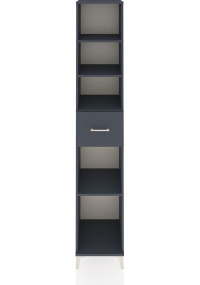 Hyperion Dolap 4 Raflı Tek Çekmeceli 44x44x243 Antrasit-antrasit Antrasit