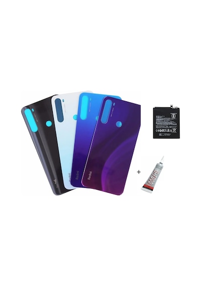 Redmi Note 8 Uyumlu Arka Batarya Kapağı ,batarya V Mor