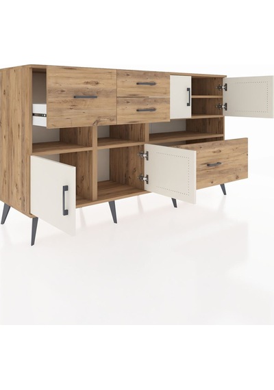 Kronos Konsol 5 Raflı 4 Çekmeceli 4 Kapaklı 176x59x99 Çam-aytaşı/ Çam-aytaşı/çam Kronos Konsol 5 Raflı 4 Çekmeceli 4 Kapaklı 176x59x99 Çam-aytaşı/ Çam-aytaşı/çam