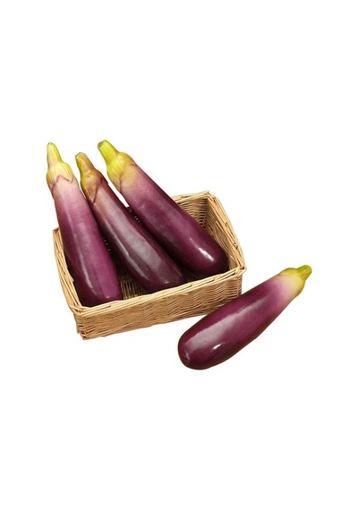 Yapay Sebze Patlıcan Aubergine 1Adet 18x5Cm