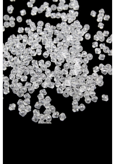 Şeffaf 6 Mm Akrilik Boncuk Aksesuar Takı Malzemesi 35 Gram