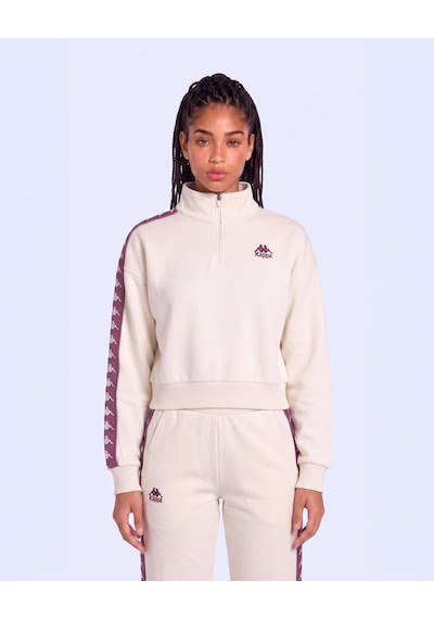 Kappa 222 Banda Mines Kadın Bej Regular Sweatshirt