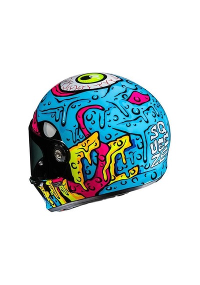Hjc V10 Kask Squeeze Mc28 Çok Renkli