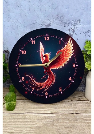 Doğanın Kalbinden Gelen Tasarım: 3d Görünümlü Ağaç Motifli Mdf Duvar Saati 33 Cm Sdw292 Renkli