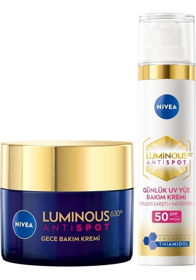 Nıvea Luminous630 Leke Karşıtı Gündüz Yüz Kremi 40ml Ve Luminous630 Leke Karşıtı Gece Kremi 50ml Sku: Smg8690010506283