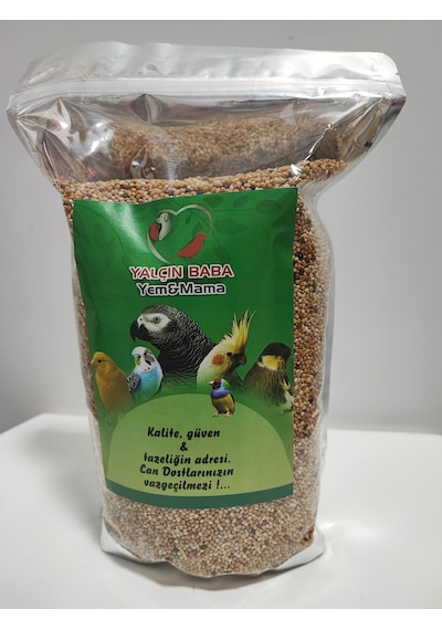YALÇIN BABA YEM MAMA MİX MUHABBET KUŞU YEMİ 1,5 KG