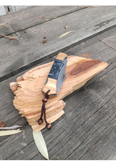 El Yapımı Kamp Çakı Outdoor Kamp Çakı Koyu Gri Kahverengi