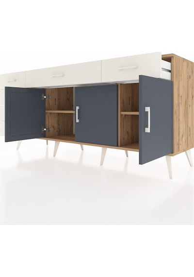Hyperion Konsol 2 Raflı 6 Çekmeceli 3 Kapaklı 176x44x83 Çam-antrasit/aytaşı Antrasit/aytaşı Hyperion Konsol 2 Raflı 6 Çekmeceli 3 Kapaklı 176x44x83 Çam-antrasit/aytaşı Antrasit/aytaşı