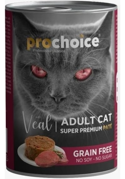 Pro Choice Dana Etli Tahılsız Ezme Yetişkin Kedi Konservesi 400 G