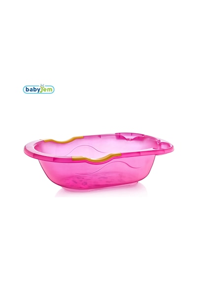 Babyjem Giderli Desenli Şeffaf Banyo Küveti Pembe