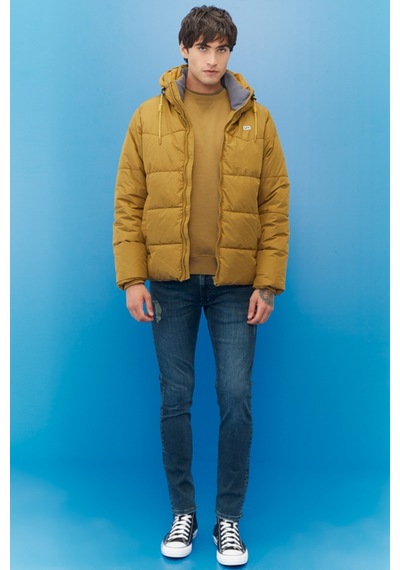 Lee Regular Fit Normal Kesim Kapüşonlu Hardal Şişme Mont L88Bny210 Hardal