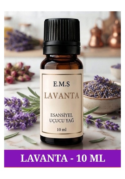 Lavanta Esansiyel Uçucu Yağ Buhurdanlık Yağı Difüzör Esansı Oda Kokusu Esansı Mum Esansı 10 Ml