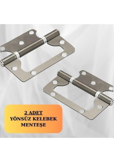 Cerniera Saten 2 Adet İç-dış Mekan Uyumlu Paslanmaz Kapı Menteşesi 100x71x38 Mm Genel