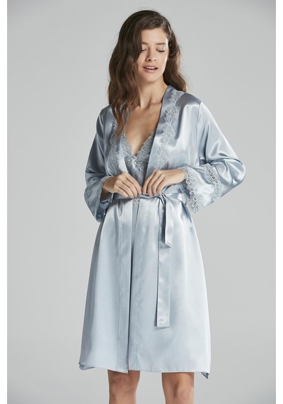 Pierre Cardin Saten Gecelik Sabahlık Pijama Takım Şort Takım 6'lı Gelin Çeyiz Seti - 6965 001