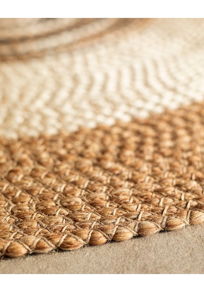 Madame Coco Janvry Yuvarlak Kilim - Bej/krem - 120 Cm 8684427193266 Çok Renkli