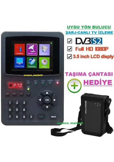 Full Hd 3.5'' İnç Ekranlı Görüntülü Dijital Uydu Yön Bulucu